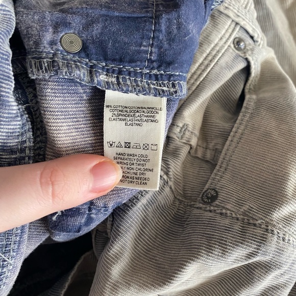 Free People • Acid Wash Skinny Ankle Corduroy Jeans - Picture 10 of 10